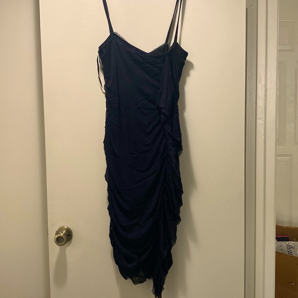D&G Dolce & Gabbana black spaghetti strap dress